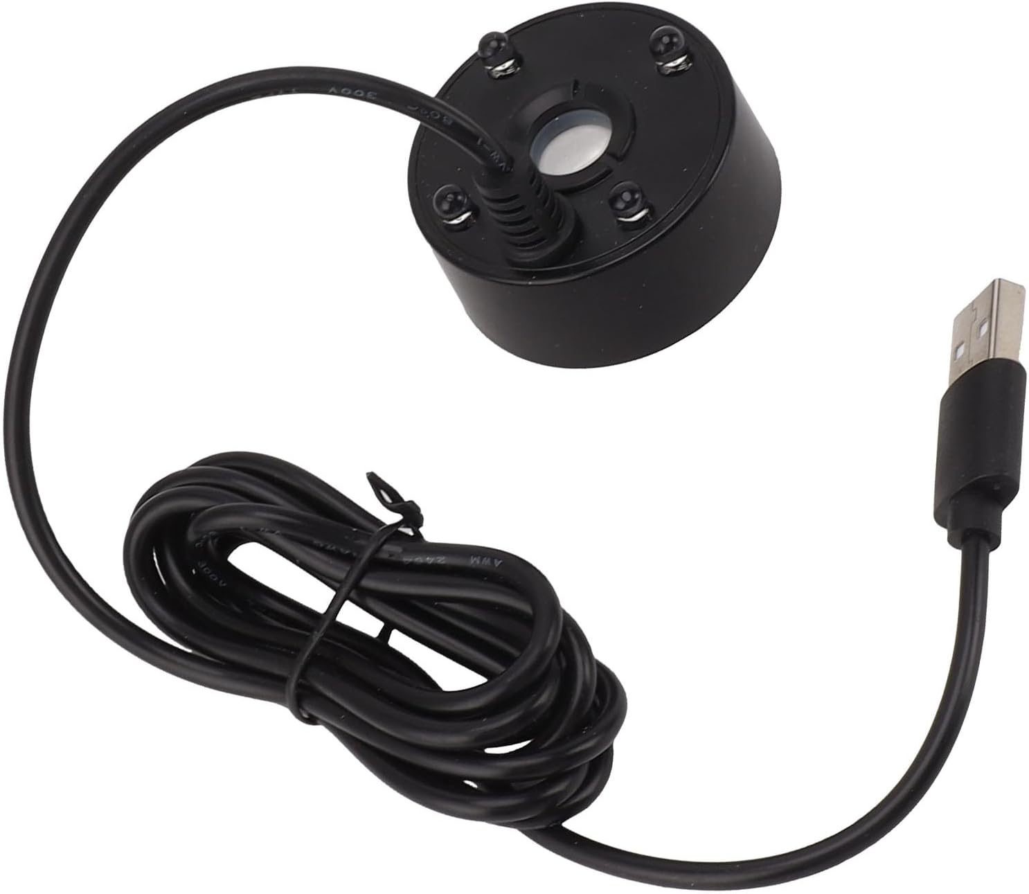 Mist Maker, USB Mist Maker with RGB LED Lights, Ultrasonic Fogger for Ponds, Wigwams, Fish Tanks, No Heat Mist Maker, Easy to Operate, 5V (Black) image number 3