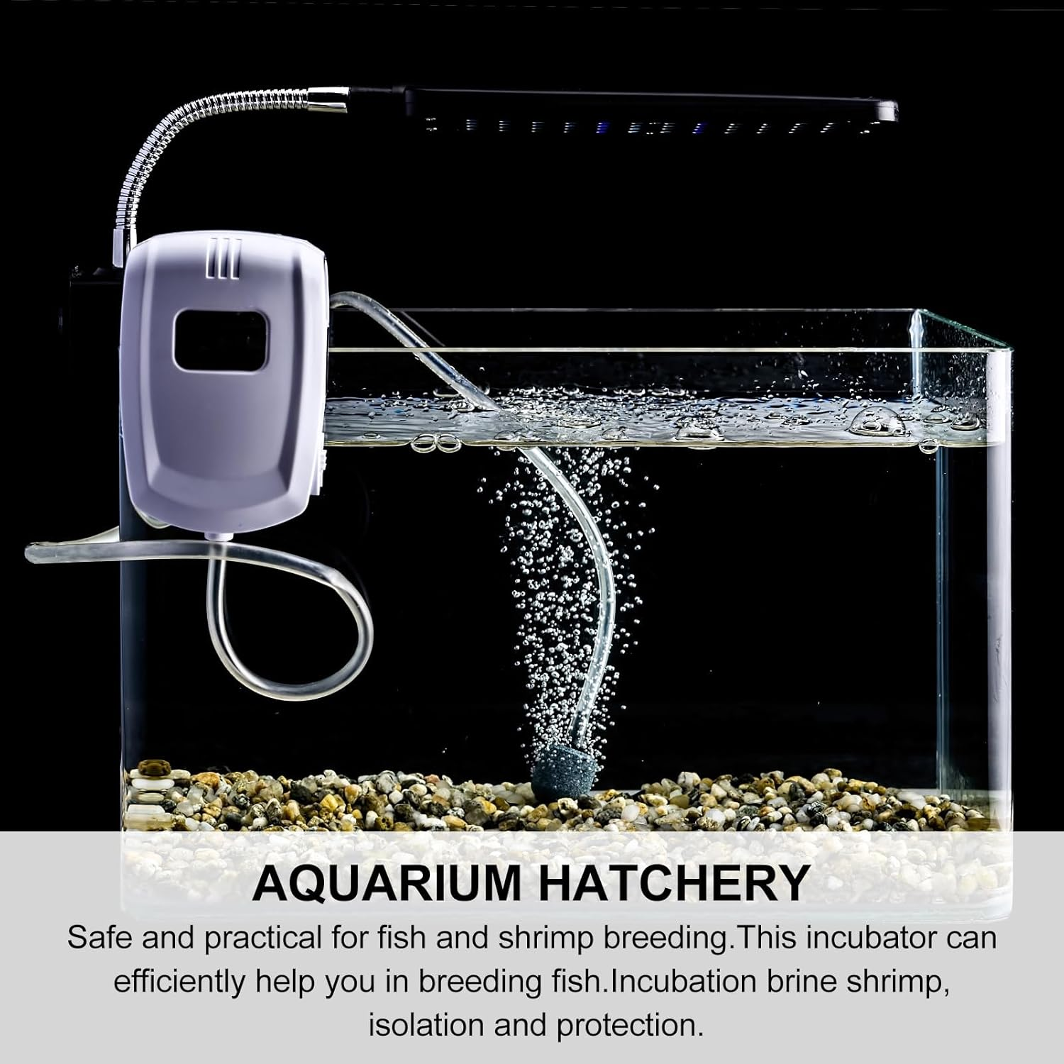 ASAKKURA 2 Sets Brine Shrimp Hatchery Kit 5Pcs DIY Breeding Accessories Aquarium Artemia Egg Incubator for Fish Tank Aquatic Pets image number 3