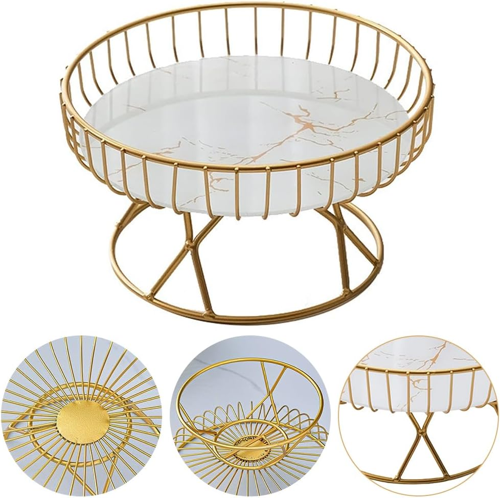 Fruit Bowl,Metal Iron Wire Fruit Stand,Dish Serving Bowl, Living Room Ornaments,Serving Trays,For Serving, Lemon, Banana, Pineapple,Etc Party Decor Handmade Durable image number 1