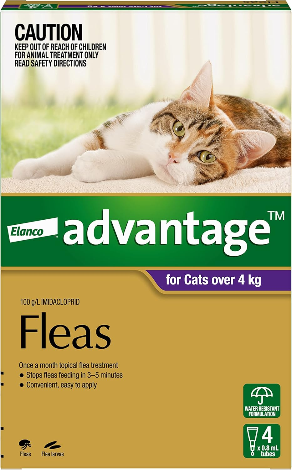 Advantage Fleas for Cats over 4Kg - 4 Pack image number 1