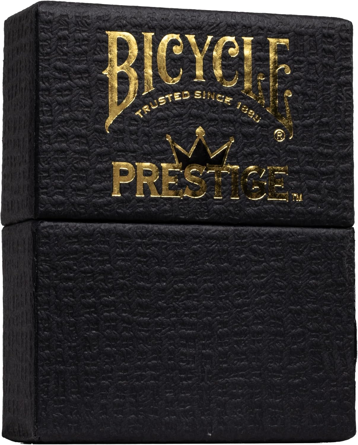 Bicycle Prestige Waterproof Plastic Playing Cards, Black Playing Cards, 100% Plastic, 1 Deck