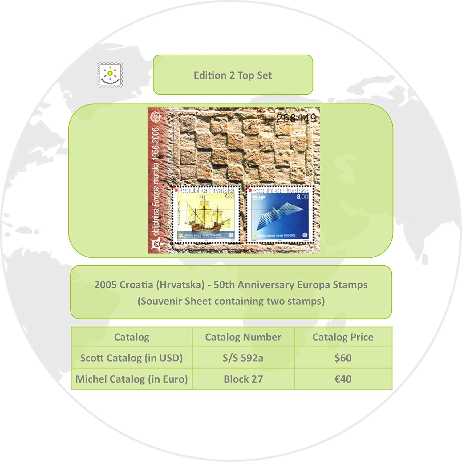 Sondeli Worldwide Stamp Collection Mint (MNH) (Edition 2)