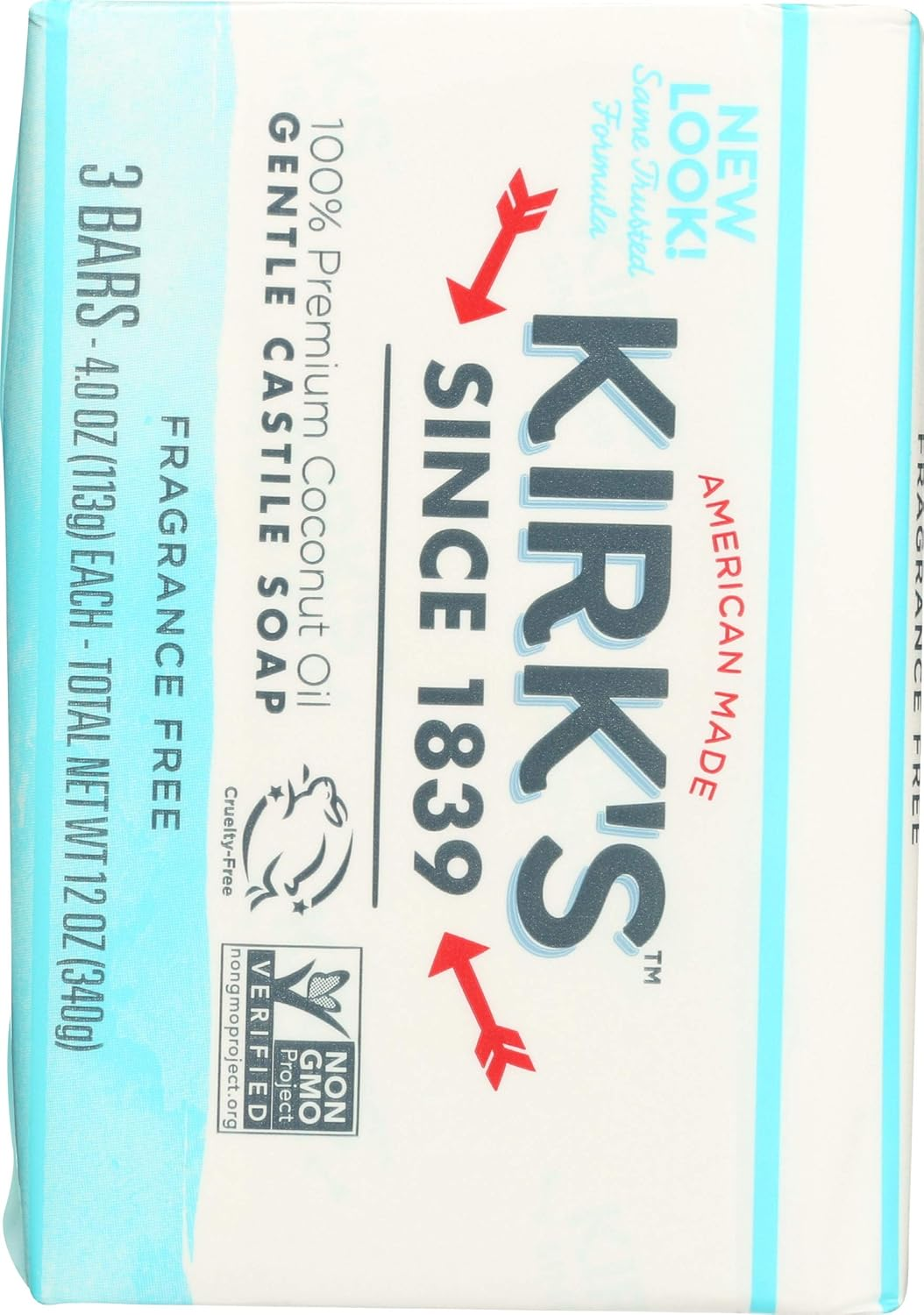 Kirks Coco Castile Bar Soap, No Fragrance, 4 Ounce image number 4