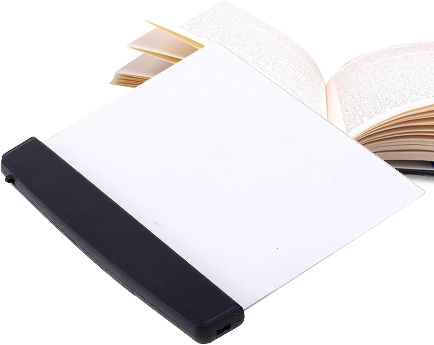 Qkbuza Flat Reading Lamps, LED Book Page Lamp | LED Panel Light | Eye Care Night Reading Light, Night Reading Lamp for Young and Elderly image number 4