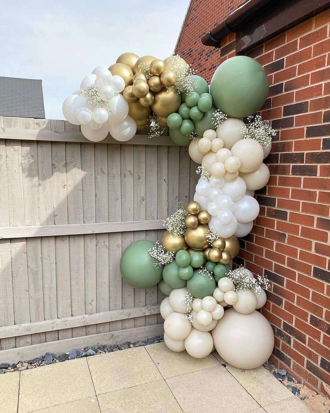 White Sand Balloons 84 Pcs Sand White Balloons Garland Arch Kit 5 Inch +12 Inch +18 Inch Nude Latex Balloons Happy Birthday Balloons Baby Shower Decorations Wedding Balloons - Gold,Pink image number 4