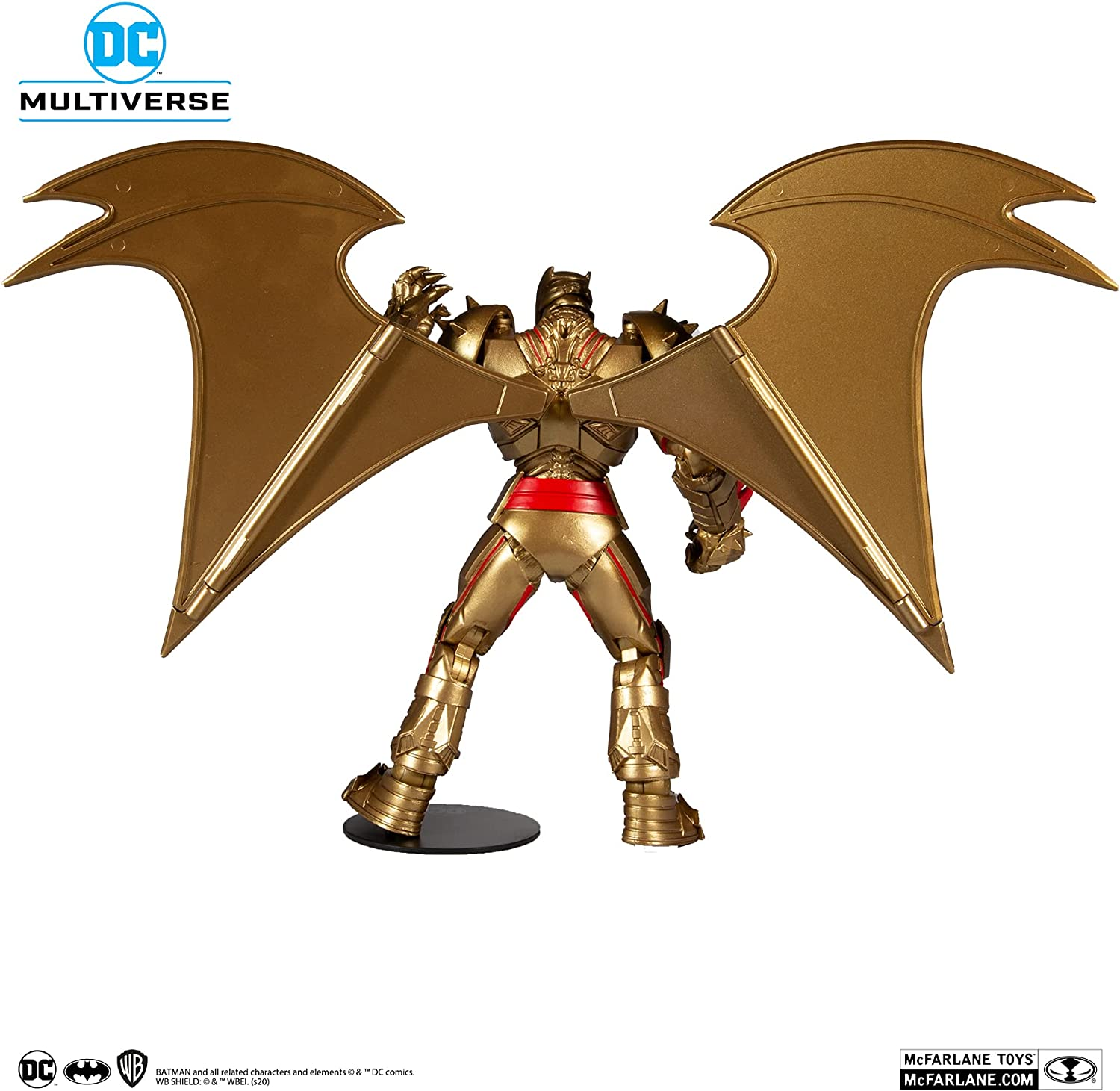 Mcfarlane Toys Dc Multiverse Hellbat Gold Edition Batman Action Figure, 7-Inch Height image number 1