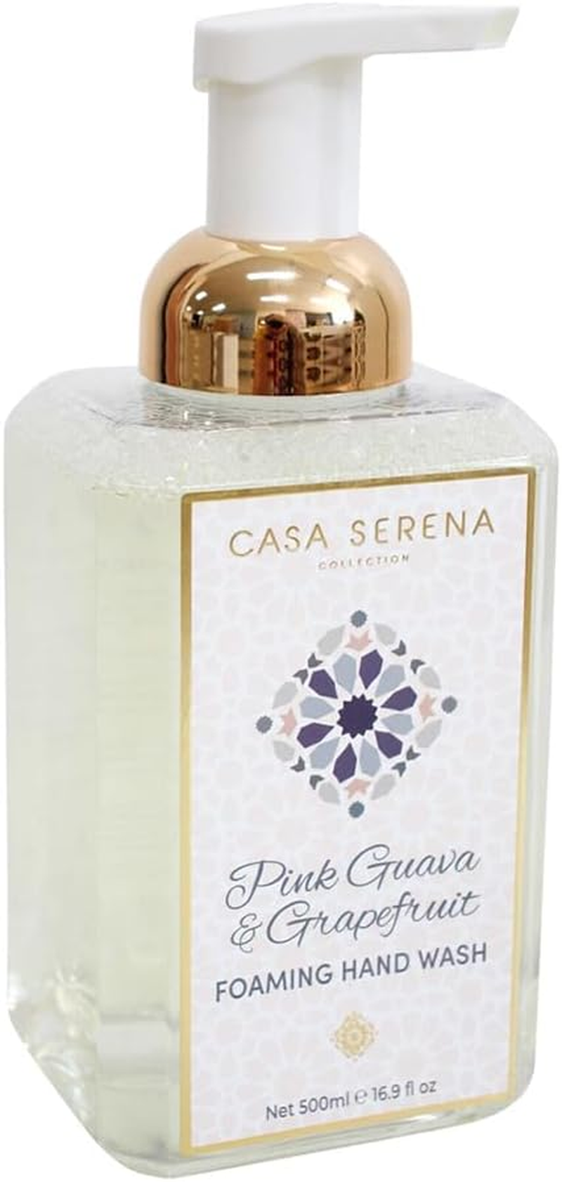 Casa Serena 500Ml Foaming Hand Wash Liquid Scented Soap Pink Guava & Grapefruit image number 1