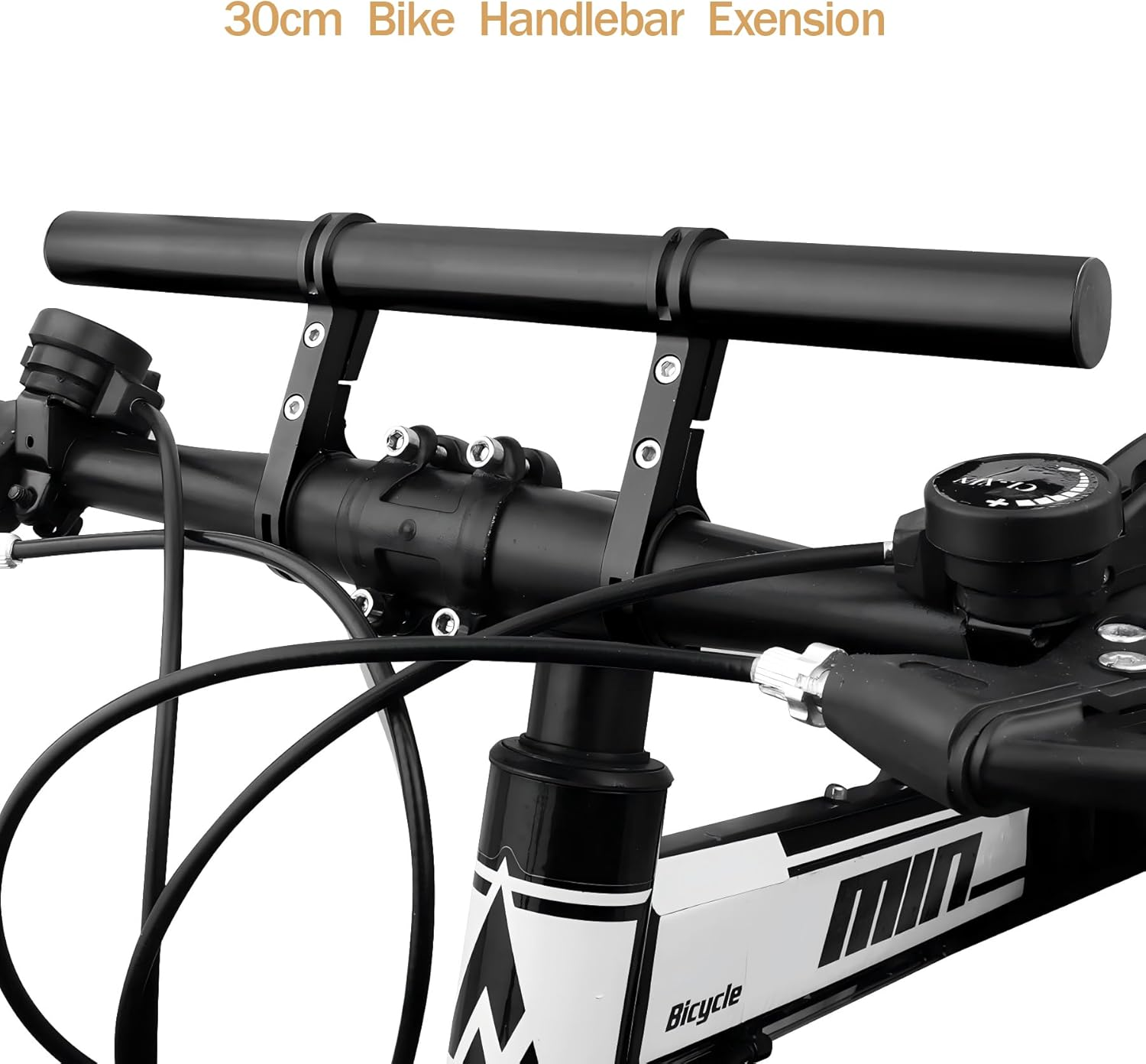 Kiaufdcf Bike Handlebar Extender Aluminum Dual Bike Handlebar Extension Bracket, Bike Handlebar Extender, Lightweight and Durable, for Fixing Bike Speedometer, Gps, Cell Phone Holder Mounts image number 5