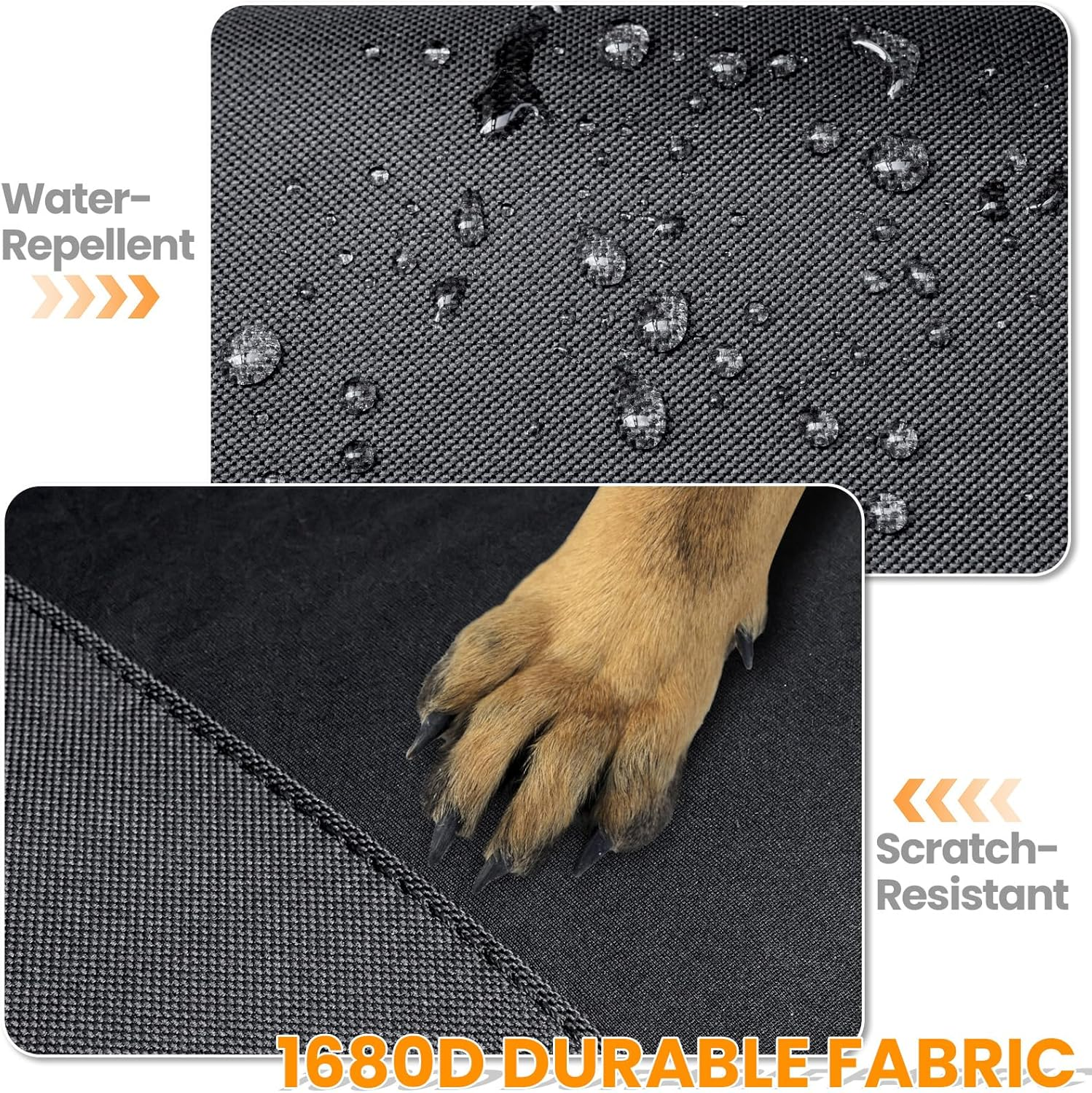 MDPROMCP Ranger XP 1000 Seat Cover, Split Back Ranger Seat Covers Compatible with 2018 2019 2020 2021 2022 2023 2024 2025 Polaris Ranger XP 1000, 2020 2021 2022 Ranger 1000 Black image number 6