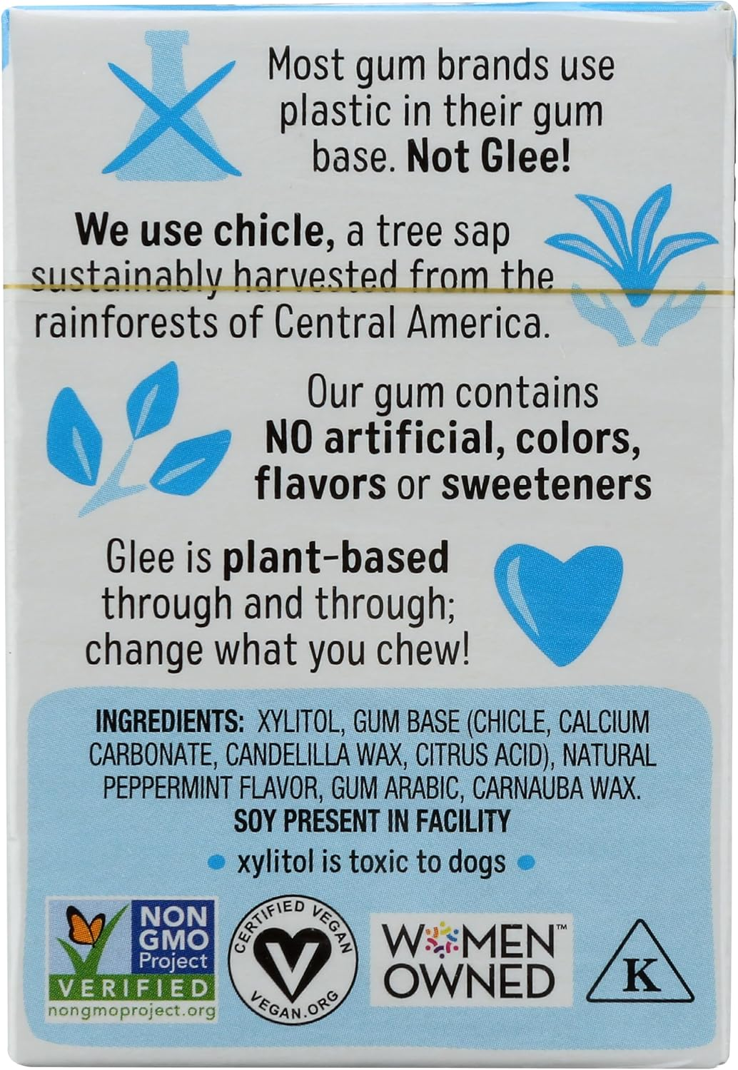 Glee Gum Sugar-Free Peppermint Gum, 16 Piece