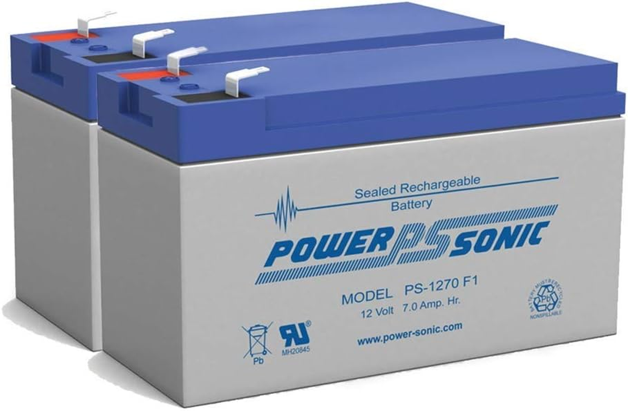 PS-1270 - Power-Sonic 12V 7AH SLA Battery - Pack of 2