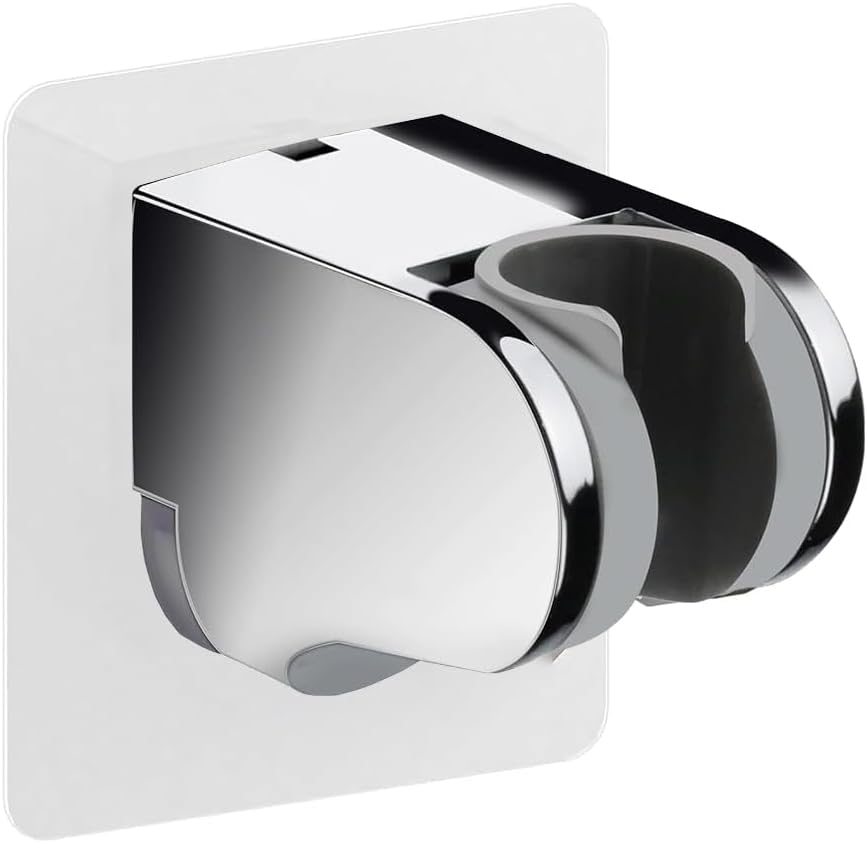 Baseau Strong Self Adhesive and Waterproof Shower Head Holder for Handheld Showerhead Adjustable No Drilling Wall Mount Bracket for RV Kids Bathroom Shower,Fix Firmly and Use Conveniently image number 1