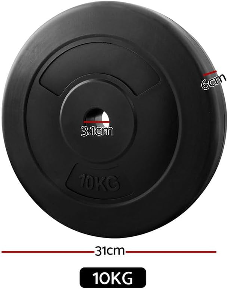 Everfit 40Kg Barbell Weight Plates Standard Home Gym Press Fitness Exercise image number 2