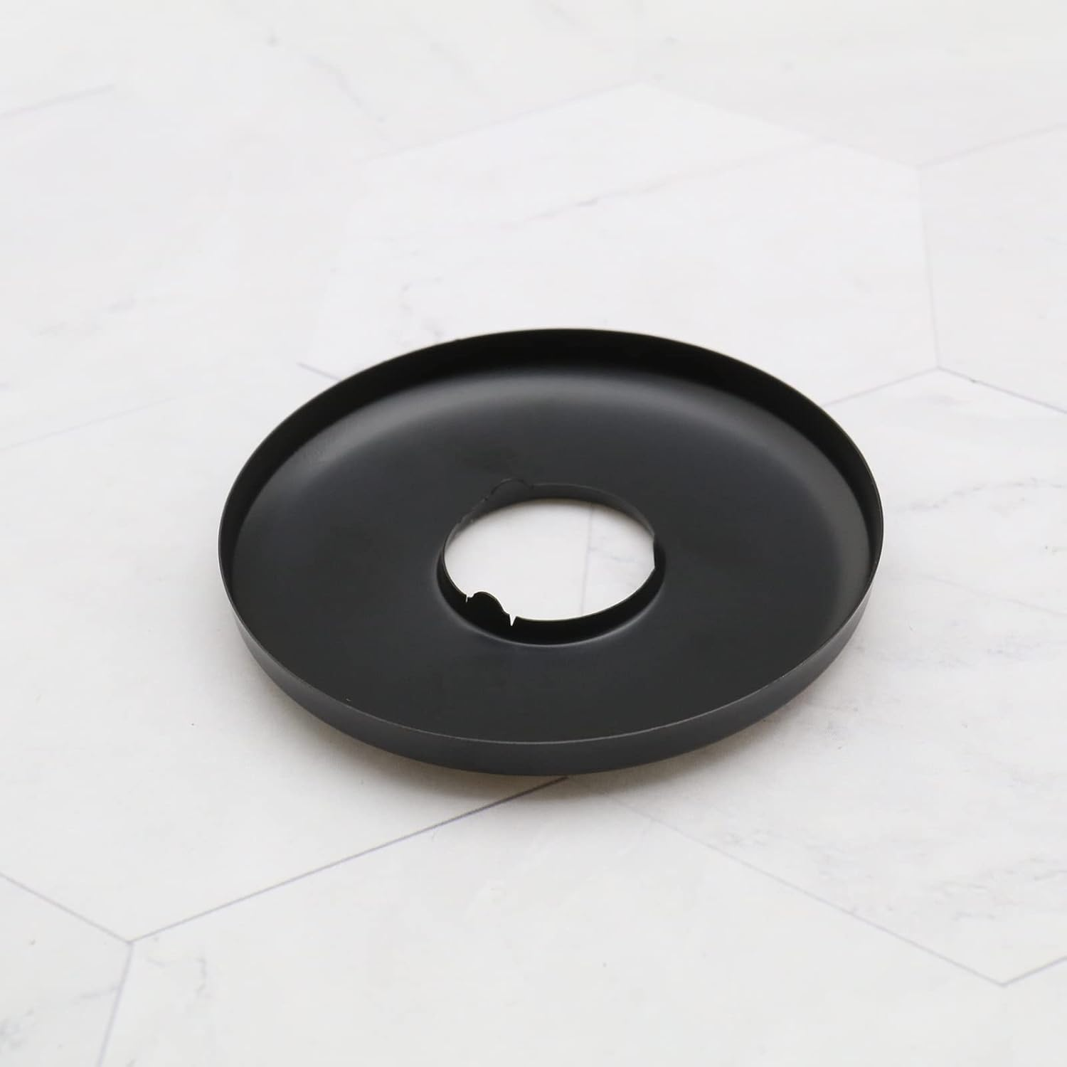 SING F LTD 2 Pieces Radiator Pipe Cover Set in Black Stainless Steel with Double Sided Baking Varnish Covers Pipe Collars Pipe Covers for Faucets Showers Angle Valves image number 3