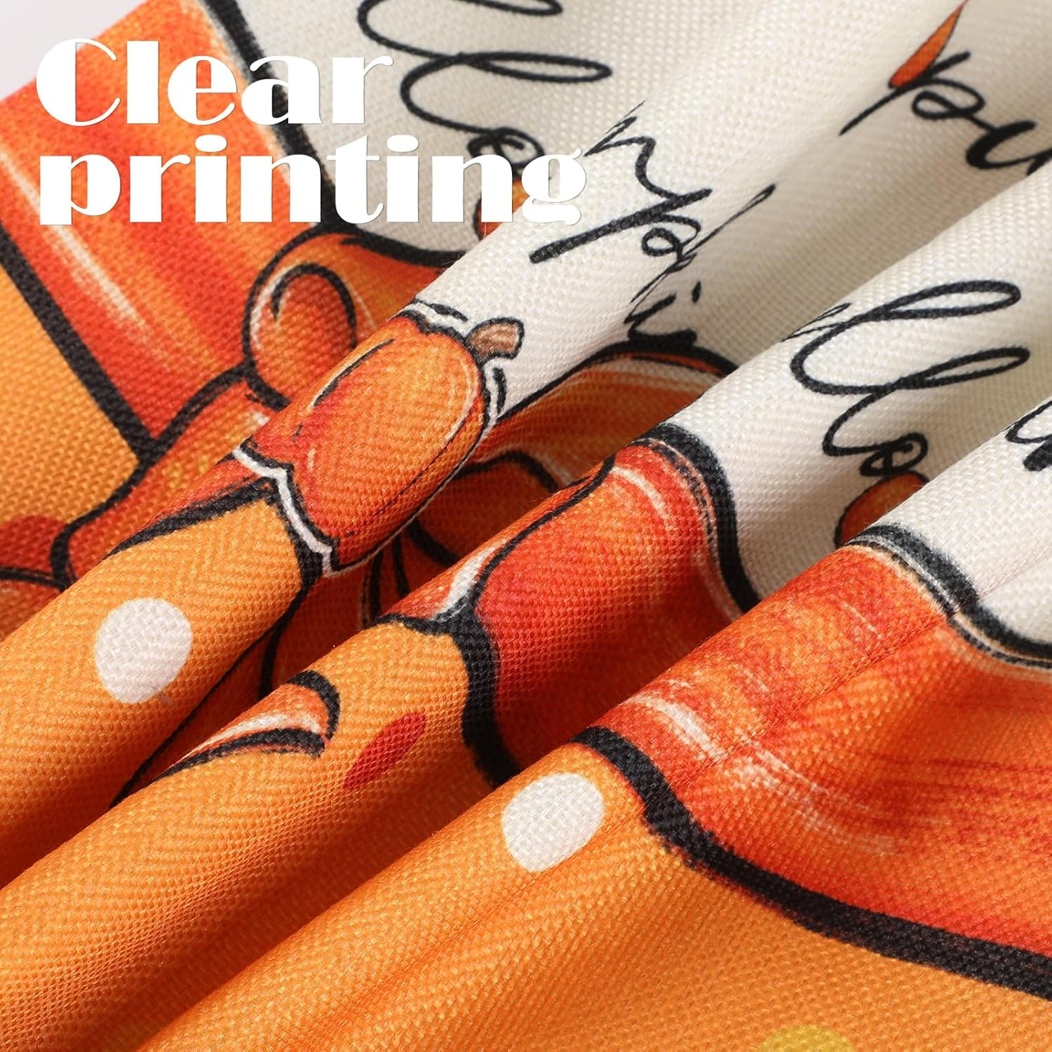 Bigqin 4 Pack Fall Throw Pillow Covers 45X45Cm/18 X18, Maple Leaf Cushion Cover Orange Home Decor Pumpkin Cushion Covers, Pumpkin Home and Halloween Decorations image number 2