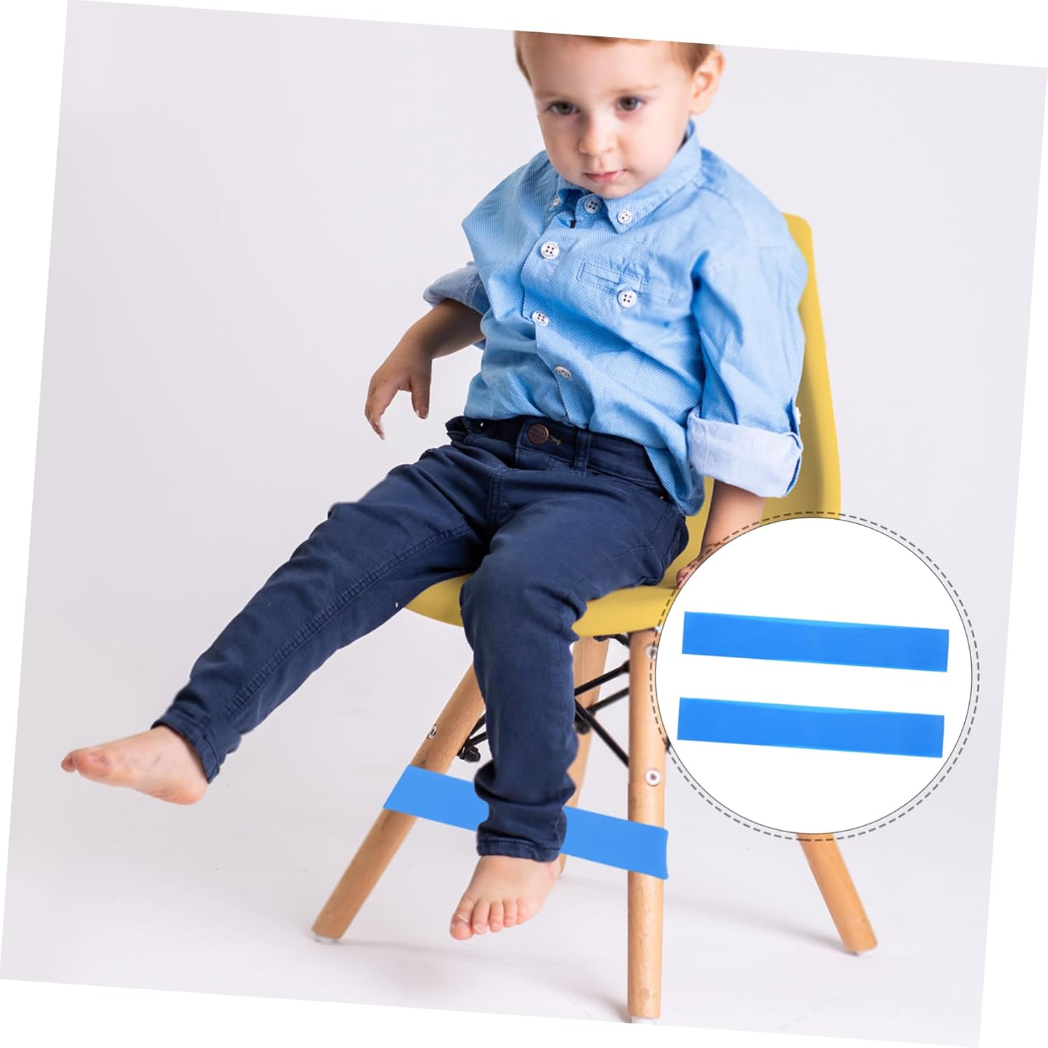 TOGEVAL 10Pcs Colorful Classroom Chair Bands Fidgety Feet Elastic Bands for Relaxing Chair Leg Bands Stretchy Bouncy Bands for Classroom Use Multi-Use Practical Chair Bands image number 2