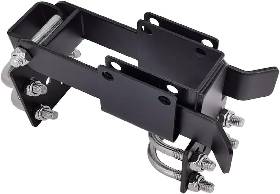 15.5&times;10 Cm Chain Link Fence Double Gate Latch,Windproof and Rainproof, Not Easy to Rust, Sturdy, Not Easily Deformed, Durable and Long-Lasting,Secure,Equipped with a Hanging Lock Hole Design image number 4