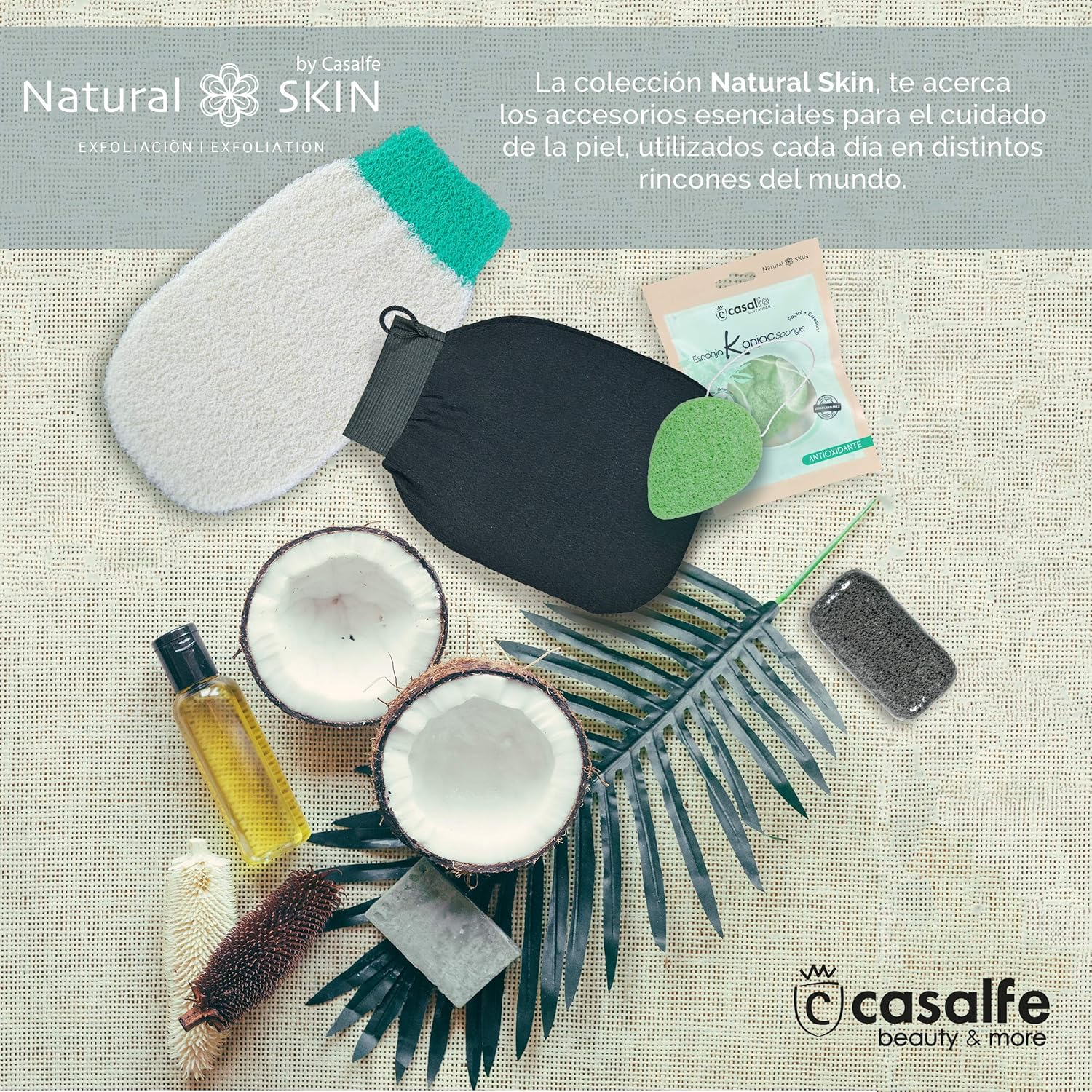 Casalfe Pumice Stone Natural Skin - Cellulose Glass Made in Spain.