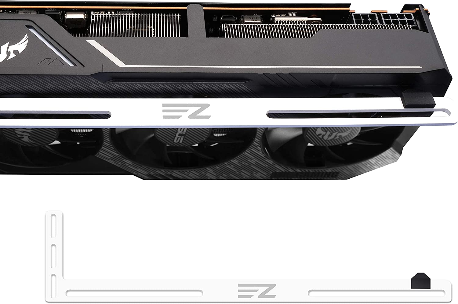 EZDIY-FAB GPU Bracket,Graphics Card Brace Support,Video Card Holder,Gpu Holder for Custom Desktop PC Gaming-3Mm Aluminum-Black