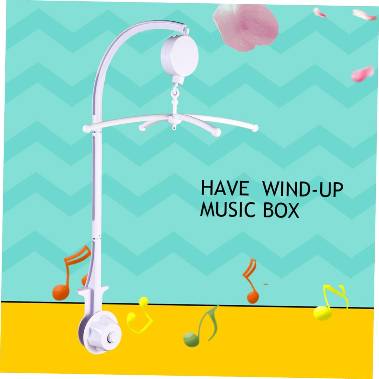 Hanging Bell Bracket for Crib Bell Bed Holder Music Box for Boy Girl Toys and Cot Decorations image number 6