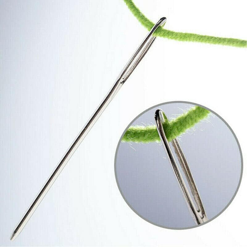 AIMALL 9X Large Eye Blunt Needles Wool Thick Knitter Yarn Hand Sewing Darning Craft Set, 2.05", 2.36", 2.76" Sizes Included image number 4