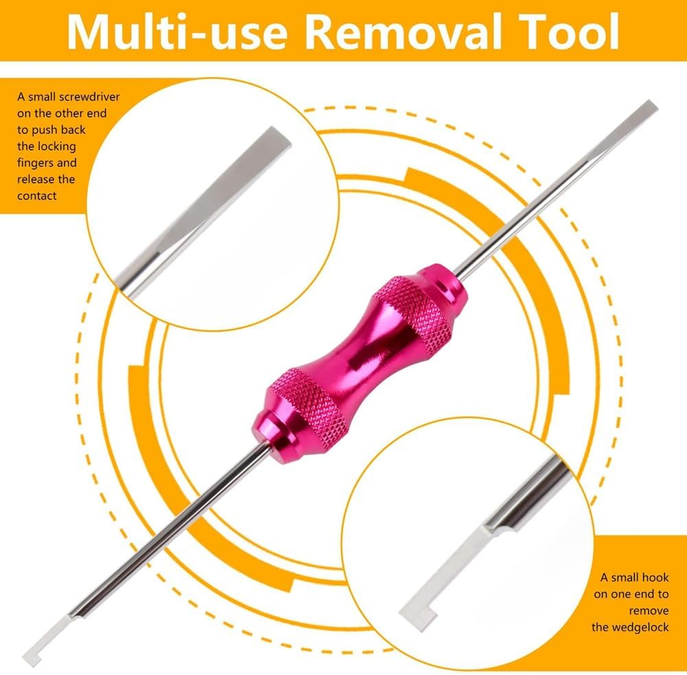 338Pcs Dt Deutsch Connector Kit - 2 3 4 6 8 12 Pin Connectors Crimping Tool Removal Tool image number 3