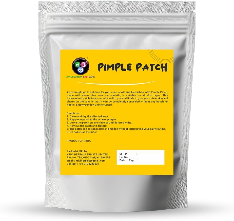 ABC Acne Pimple Patch for Face (36 Dots) | Waterproof Patches for Active Acne | Absorbs Pimple Overnight and Reduces Excess Oil | Facial Patches with 100% Hydrocolloid image number 2