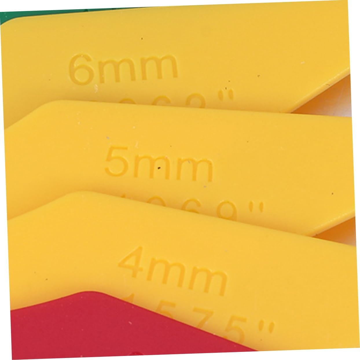 COOLHIYA Brake Pad Gauge Tool Car Brake Pad Thickness Gauge 3Pcs Automotive Diagnostic Measurement Tool for Accurate Wear Detection and Maintenance image number 4