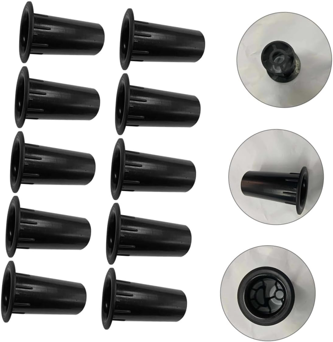 GAROZATION 20Pcs Subwoofer Port Tube for Speaker Plastic Woofer Box Port Tube Easy Install Speaker Air Outlet image number 4
