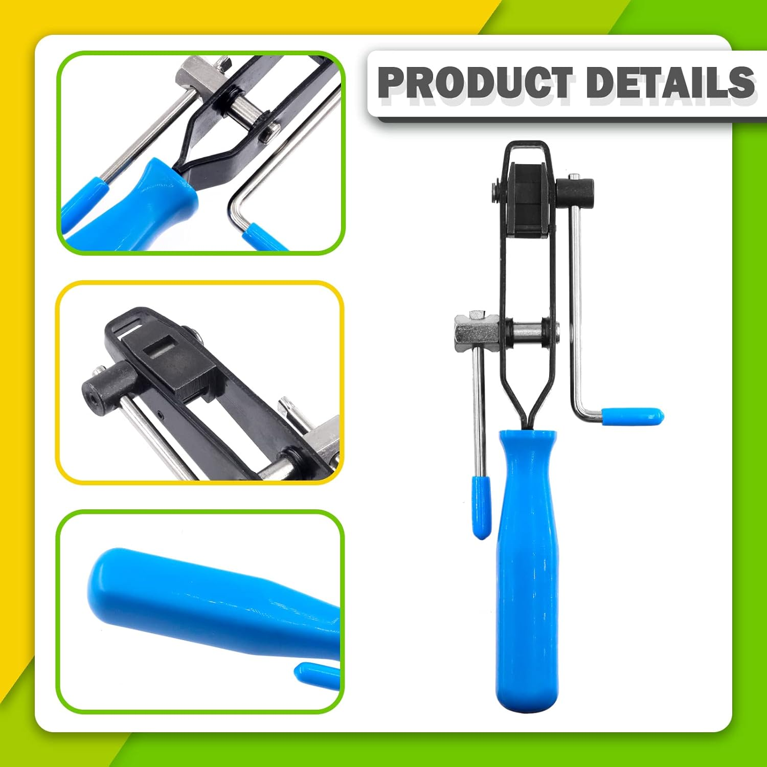 Keadic 3Pcs Universal Auto CV Joint Boot Clamp Pliers Tool Set Includes Ear Boot Tie Pliers Hose Clamp Pliers and Joint Banding Tool with Cutter, Car Repair Tool for Cooling System image number 1