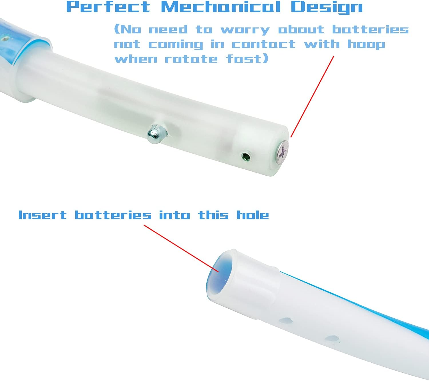 LED Hula Hoop for Adults Children from 6 Years 10 Colours Strobing Change Fitness Dance Exercise Weight Loss Glow Brightening Multiple image number 5