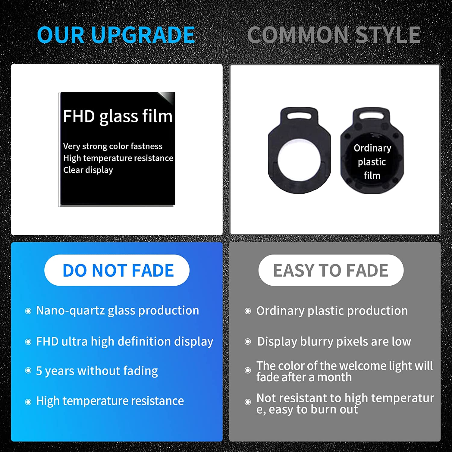 2 Pcs Non-Fading Car Door LED New Logo Projector Welcome Lamp Door Light Puddle Lights Kit Compatible with Accessories W203 C-Clsaa 2001-2007 / CLK/SLK/SLR image number 4