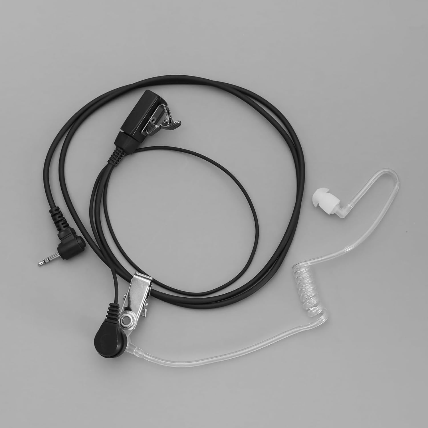 Emagtech 2Pcs 2.5Mm Walkie Talkie Acoustic Tube Headsets Compatible with Motorola Talkabout T92 H2O/ T82 Extreme/ T81 Hunter Transparent Sound Tube Earpiece image number 3