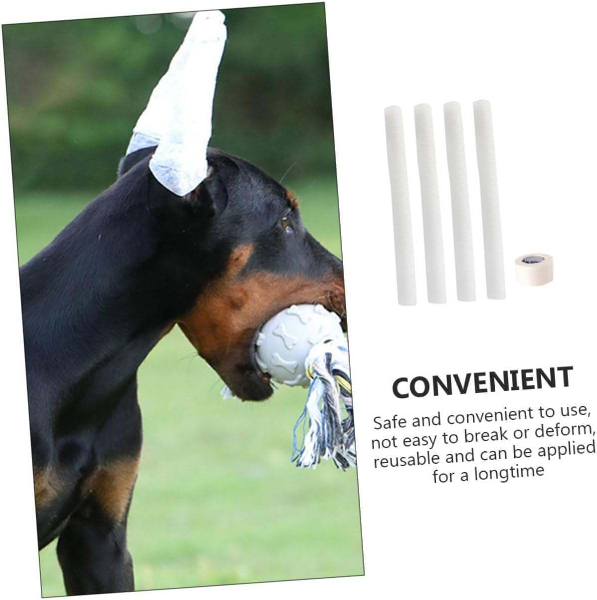 GANAZONO 1 Set Tool Puppy Ear Support for Pets Dog Ear Tape Standing Band for Dog Ears Dog Accessories Puppy Doberman Pinscher Ear Plugs Soft Suite Foam image number 2