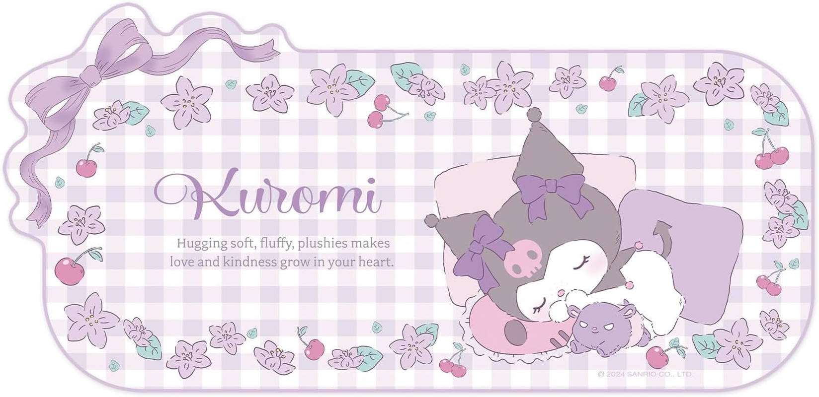 Kuitmor Kawaii Anime Mouse Pad Cute Gaming Mouse Pad,Non-Slip Waterproof Desk Mat for Keyboard,Durable Large Extended Mouse Pad with Bowknot Edge for Office Gaming - KLM Flower Dream