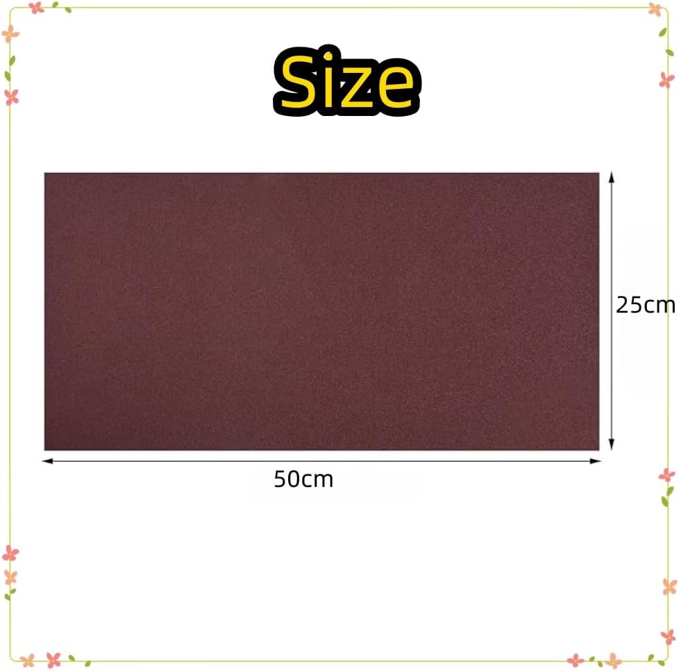 FACAING 3 Pack 50X25Cm Pet Sandpaper Nail File - Sticky Back Dog and Cat Scratch Pads/Replaceable Grooming Sandpaper Sheets for Litter Box Liner image number 2