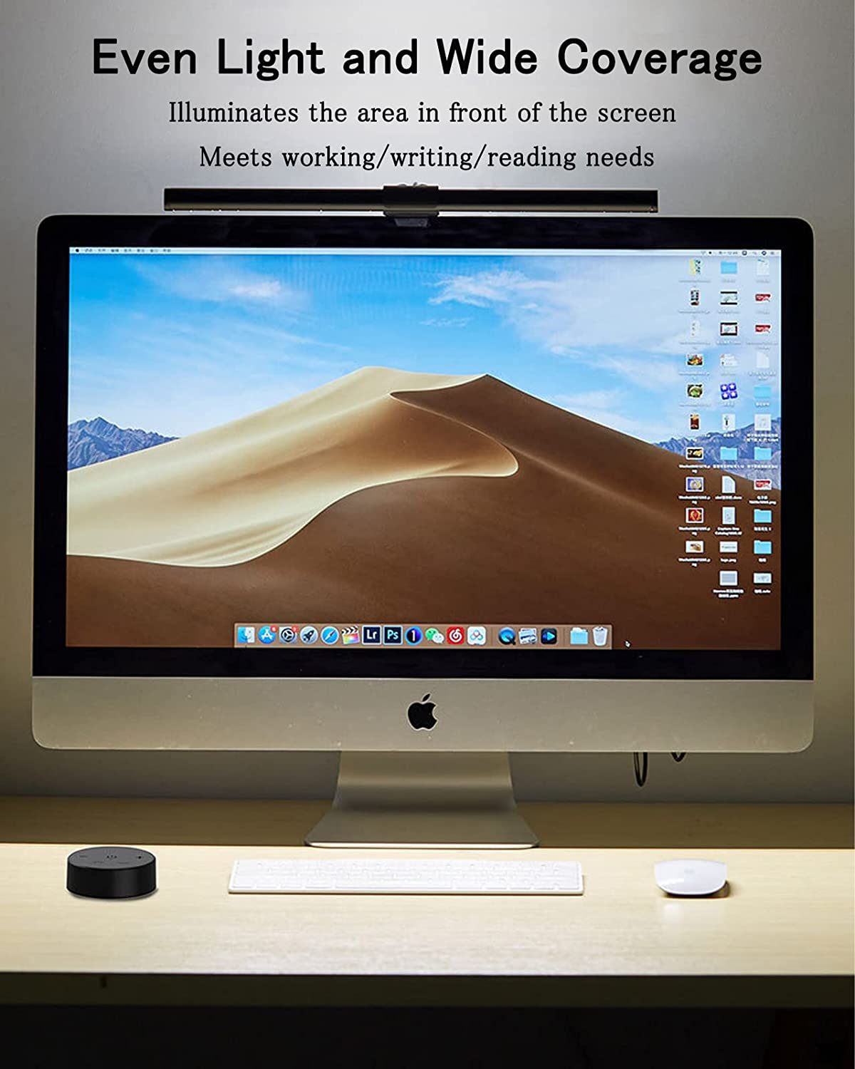 Computer Screen Light for 3-5 Thickness 41CM Monitor Light Bar with Remote Control, Dimless Adjustable Brightness Space Saving, Office, Eyesight Protector image number 1