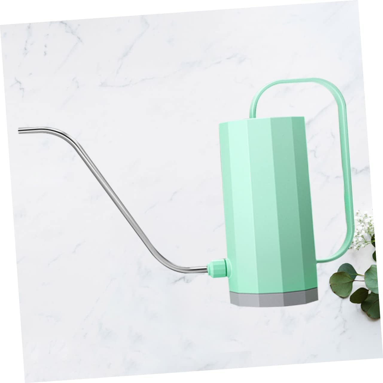 Plastic Watering Can Long Spout for Bonsai Indoor Outdoor Garden Use Lightweight Nordic Style - White image number 4