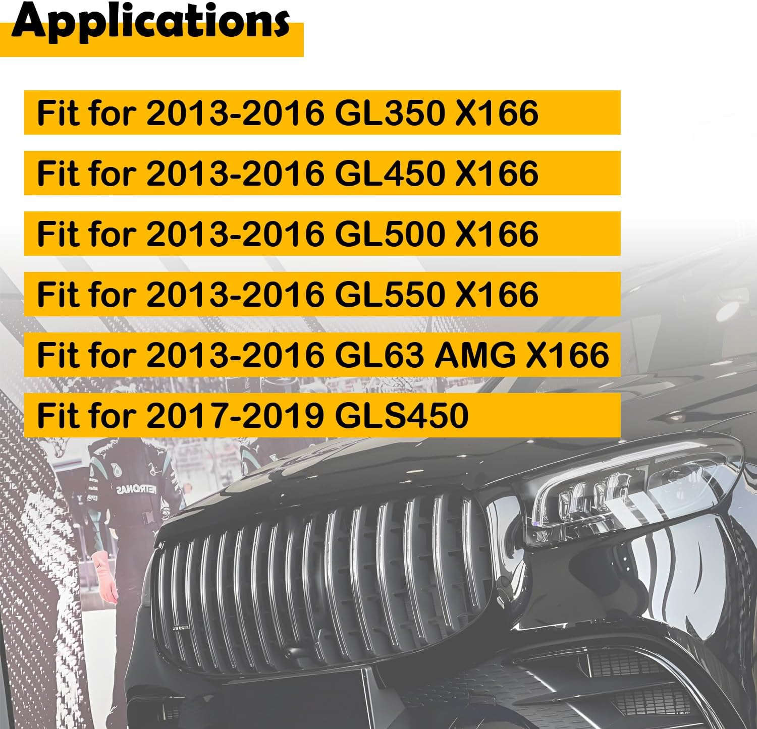 ELSOON A1668200474 A1668200374 2Pcs Rear Bumper Reflector Compatible with Mercedes-Benz GL Class GL350 GL450 GL500 GL550 GL63 AMG 2013-2016 GLS450 2017-2019 image number 4