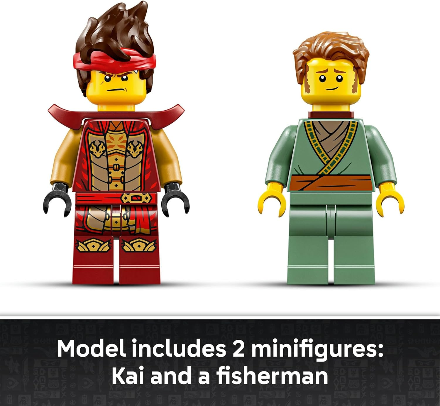 LEGO&reg; NINJAGO&reg; the Fire Knight Mech (996 Pcs) Building Kit with 2 Minifigures Including Kai & Features a Sea Monster, Buildable Model for Display and Play, Toys for Boys and Girls Aged 14+ 71846 image number 6