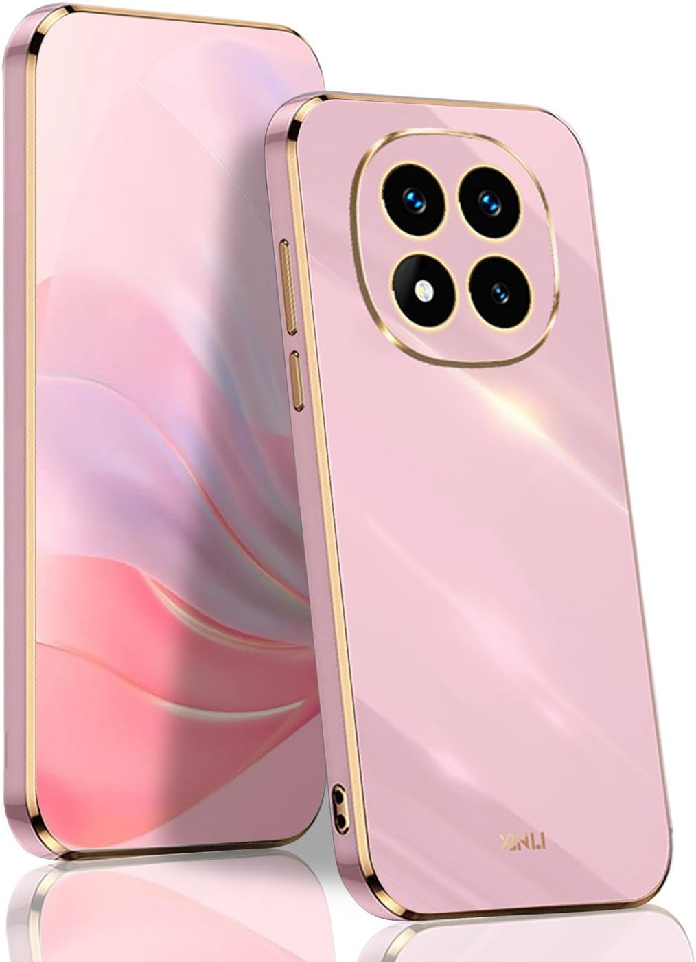 BORYA Case for Xiaomi Redmi Note 14 Pro+ Plus, Ultra Thin Shockproof Premium TPU Bumper Mobile Phone Case, Soft Silky Silicone Protective Case, Elegant Galvanised Phnom Penh Case, Black