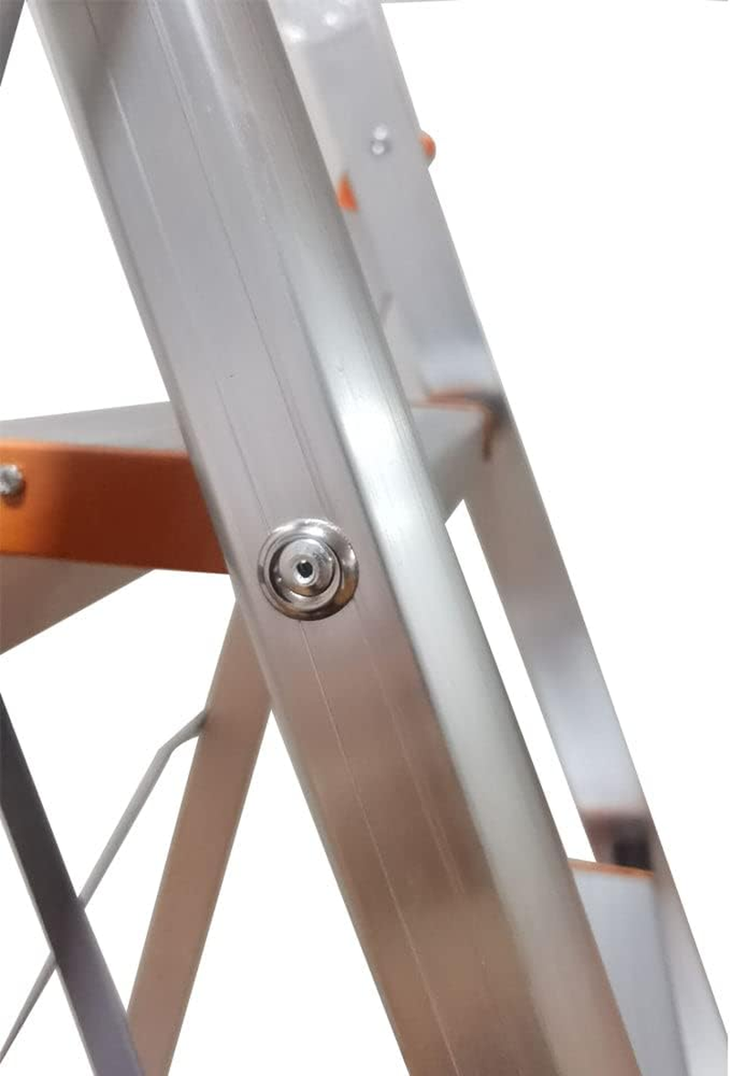 3 Step Aluminium Multi-Purpose Folding Ladder Light Weight Non Slip Platform image number 3