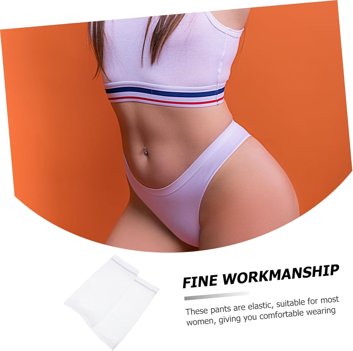 2Pcs Disposable Flexible Maternity Underwear for Postpartum Women Soft Breathable Lightweight Disposable Panties Care Pants for Menstrual Period Spa Sauna White XXL image number 6