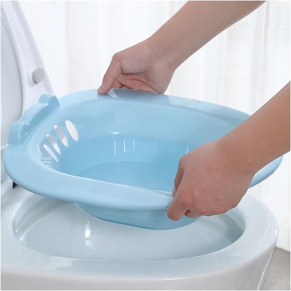 Toilet Sitz Bath Portable Personal Perineal Soaking Bidet Basin Travel Pregnant Blue image number 1