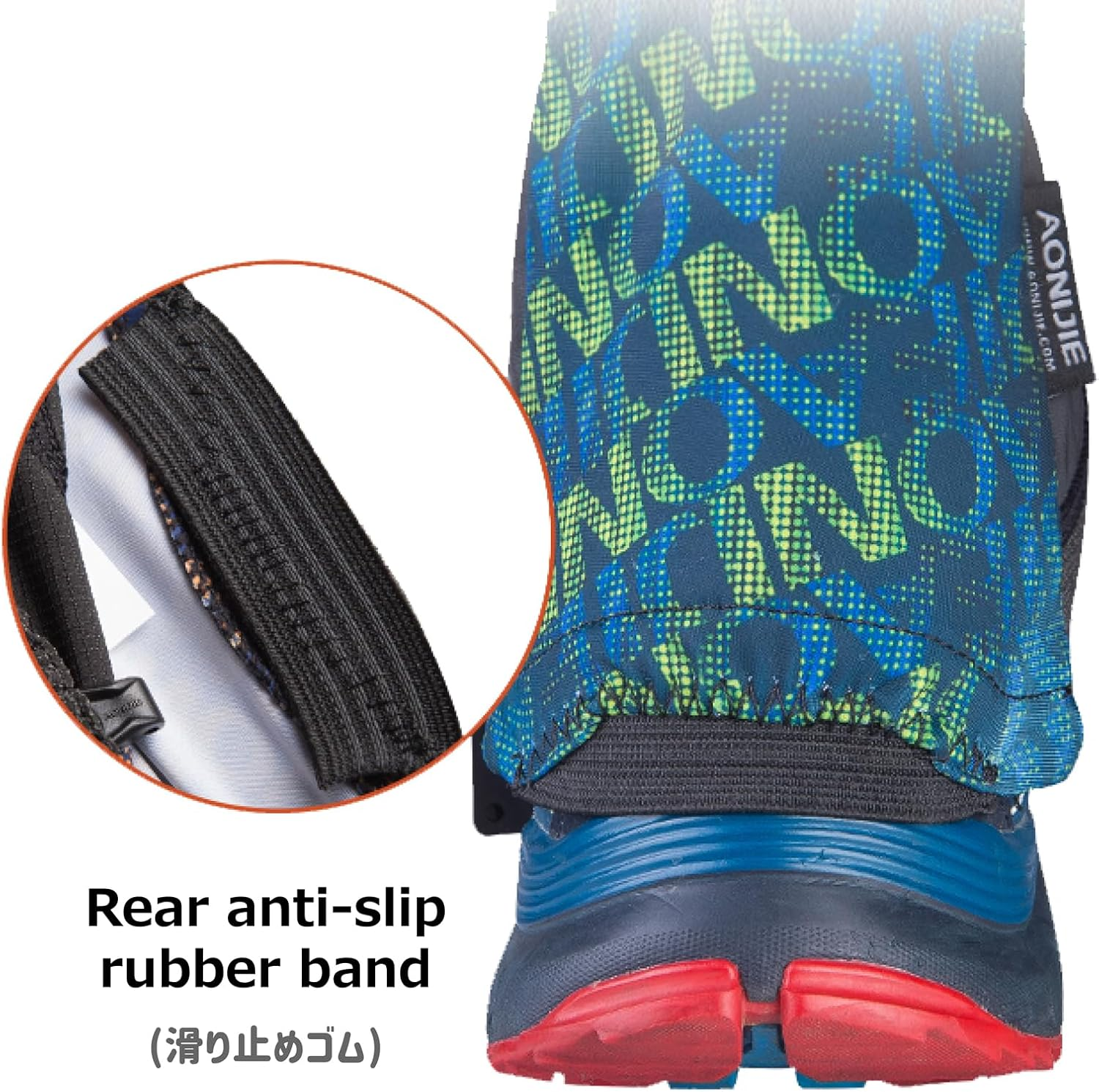 Azarxis Low Trail Gaiters Reflective Ankle Gators Protective Shoe Covers with UV Protection & Breathable & Sand Prevention for Women & Men & Youth Hiking Climbing