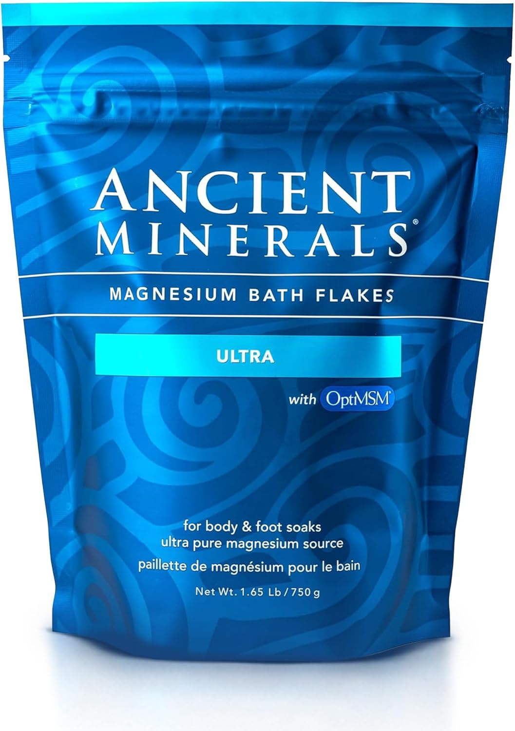 Ancient Minerals Magnesium Bath Flakes Ultra with MSM, 750 G image number 2