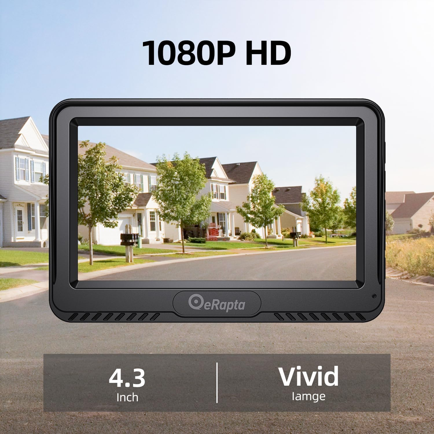 Erapta A43 Backup Camera, 4.3&rdquo;HD 1080P Rear View Monitor Kit with IP69 Waterproof, Night Vision, DIY Grid Lines for Car Truck Minivan image number 5