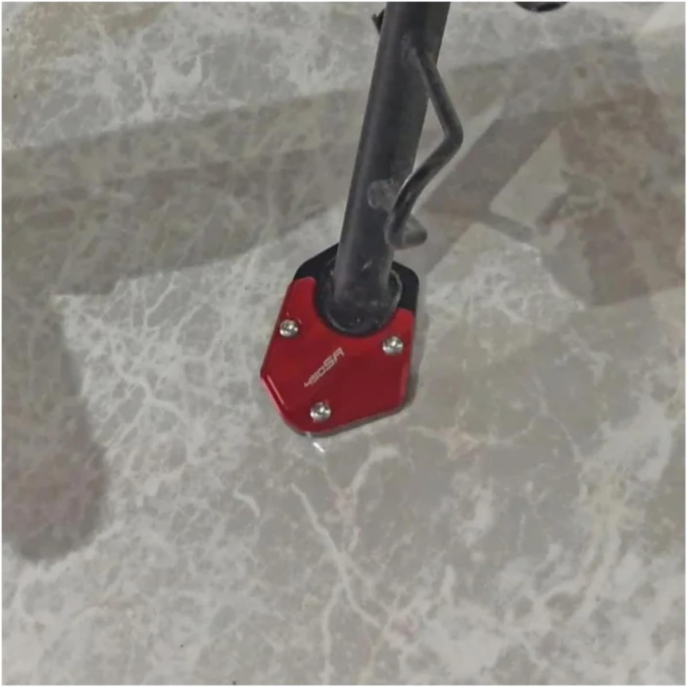 Compatible with CFMOTO 450SR 450SS 450NK 450CLC 450 SR SS NK CLC 2022 2023 2024 Motorcycle Kickstand Side Stand Extension Enlarger Plate Pad(Black) image number 5