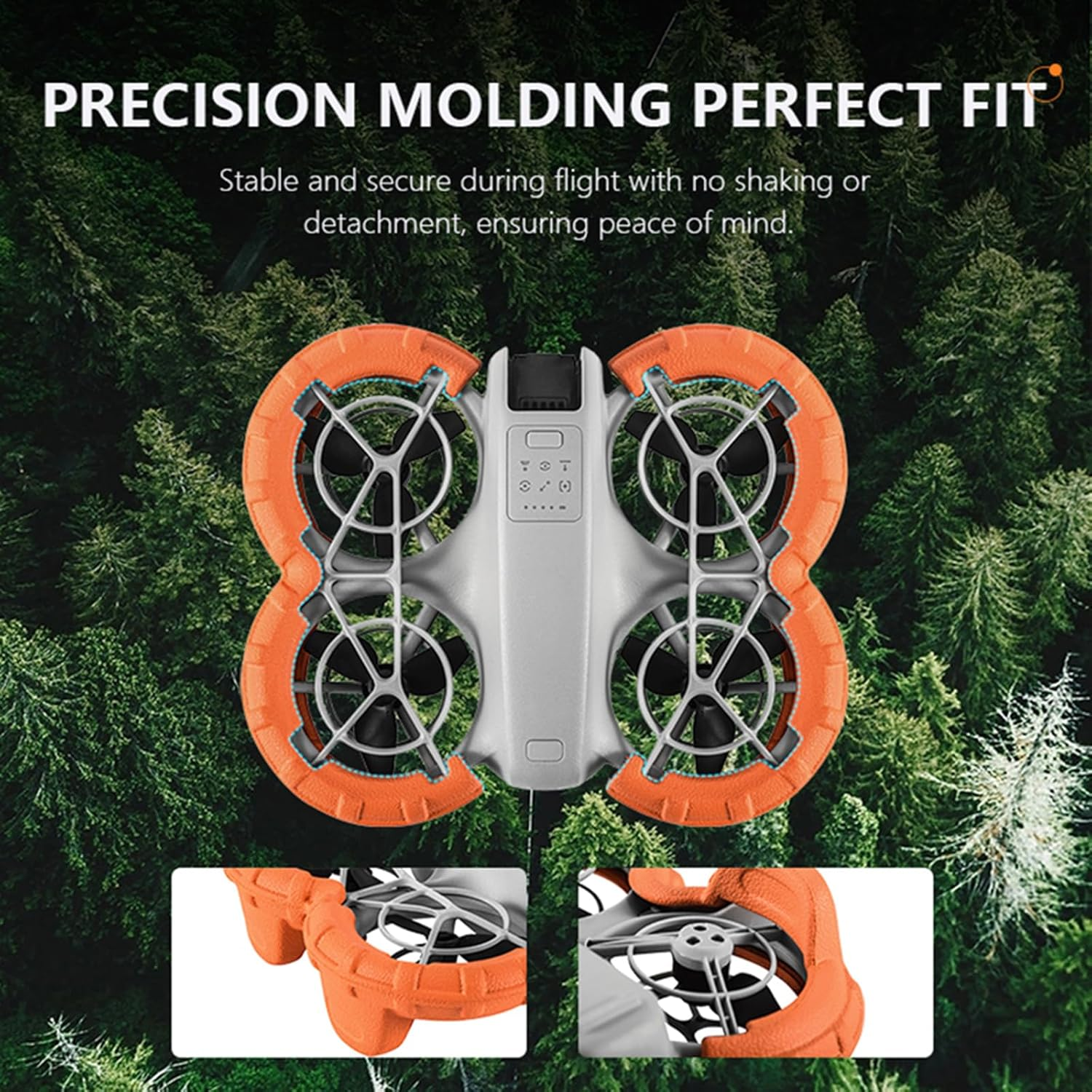 Generic Propeller Guard Protector Bumper for DJI NEO Drone, Orange, Anti-Collision, Buoyancy, Easy to Install, Professional Level image number 4