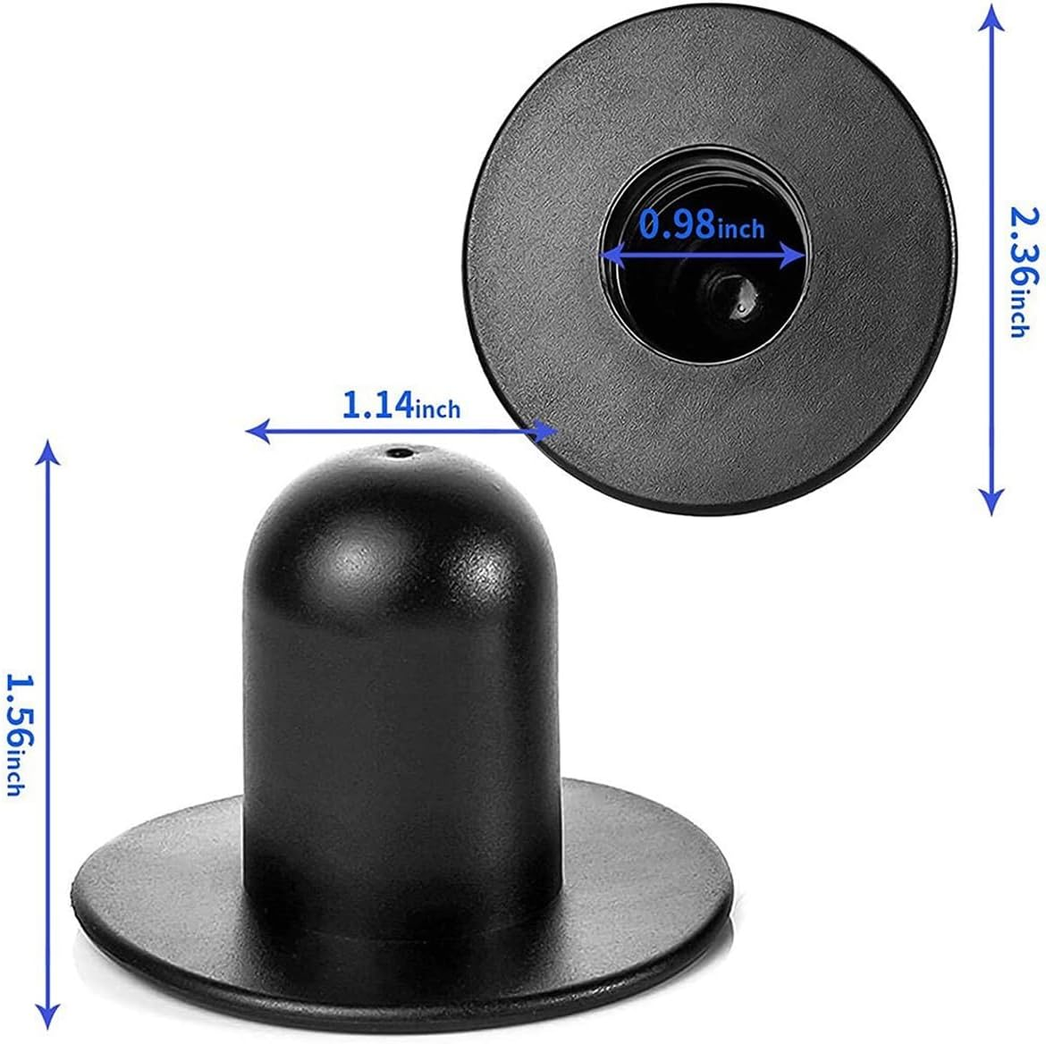 5PCS Pool Strainer Wall Plugs for above Ground & Inground Swimming Pools Stopper Replacement (Black) image number 2